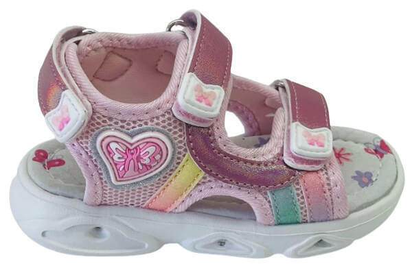 Zak Shoes SD20012 ροζ με φωτάκια