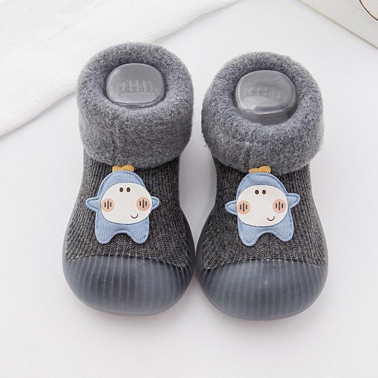 Childrenland καλτσοπαντόφλα γκρι τερατάκι